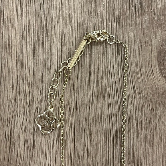 Kendra Scott Ever Slate Pendant Gold Tone Necklace - Picture 3 of 4